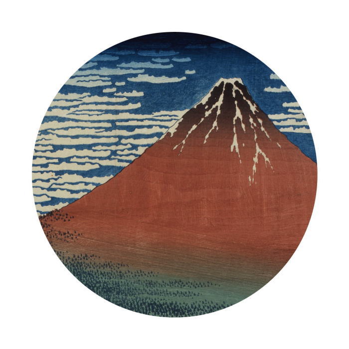 冨嶽三十六景 凱風快晴　デカ缶バッジ