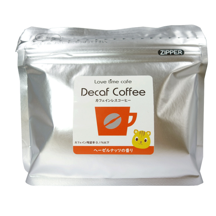 ヘーゼルナッツのカフェインレスコーヒー(フレーバーコーヒー)