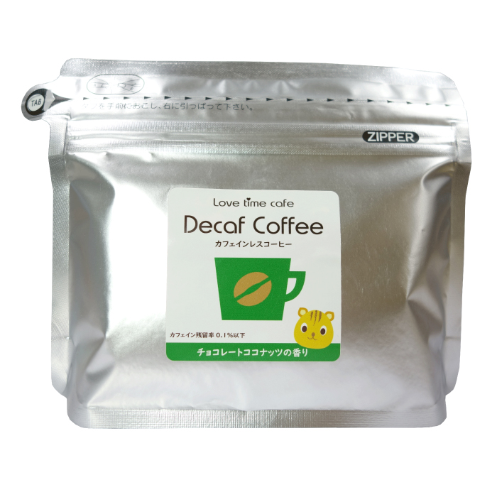 チョコレートココナッツのカフェインレスコーヒー(フレーバーコーヒー)