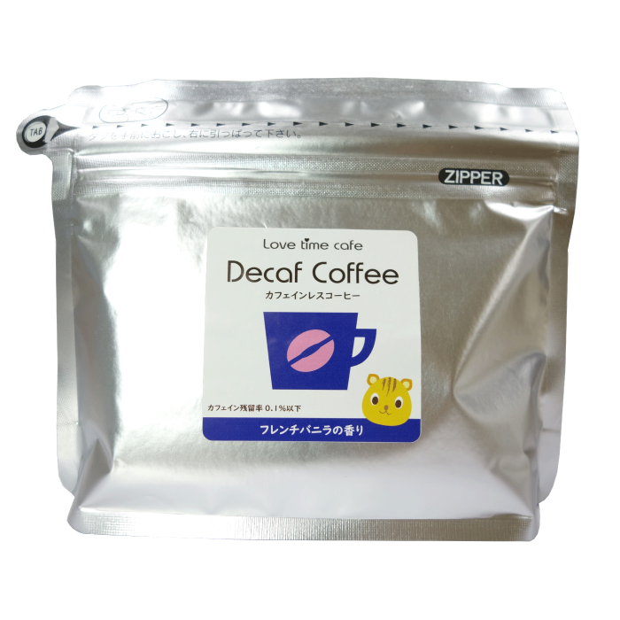 フレンチバニラのカフェインレスコーヒー(フレーバーコーヒー)
