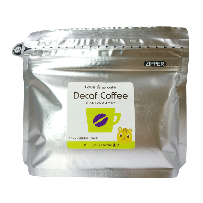 アーモンドバニラのカフェインレスコーヒー(フレーバーコーヒー)